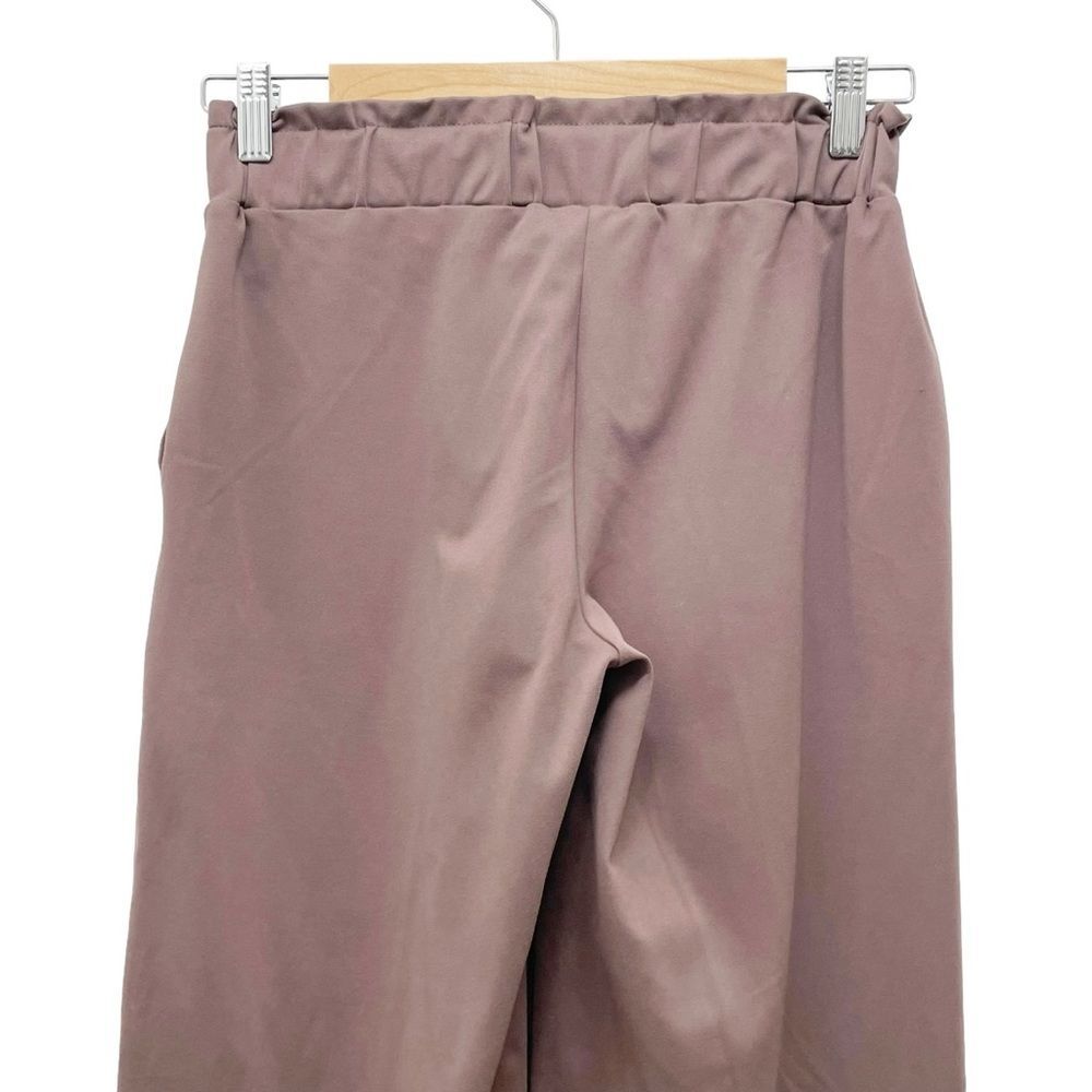 Joie Mocha Taupe Stretch Jersey Knit Pull On Wide Leg Dress Pants Womens Size XS - Picture 5 of 10